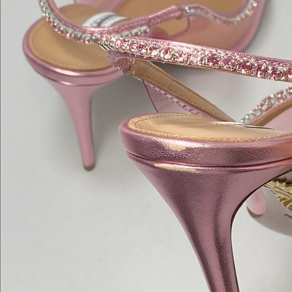 Aquazzura Seduction 105mm crystal-embellished pumps size 38 - Picture 13 of 16